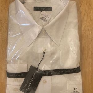 White dress collared shirt cotton